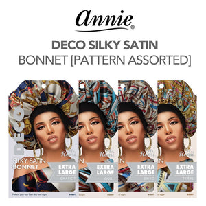 ANNIE Deco Silky Satin Bonnet Extra large